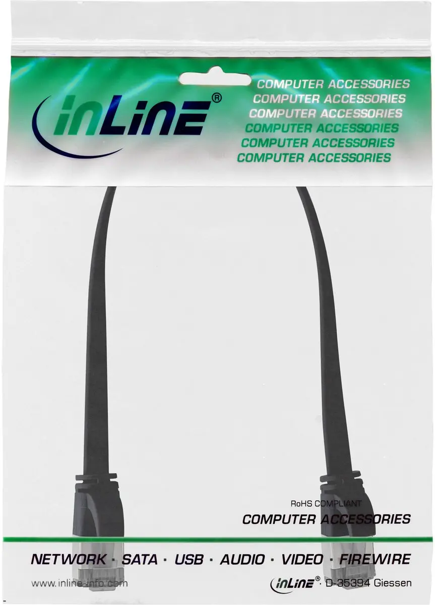 InLine Patchkabel U/FTP Cat.8.1 0,3m - Halogeenvrij