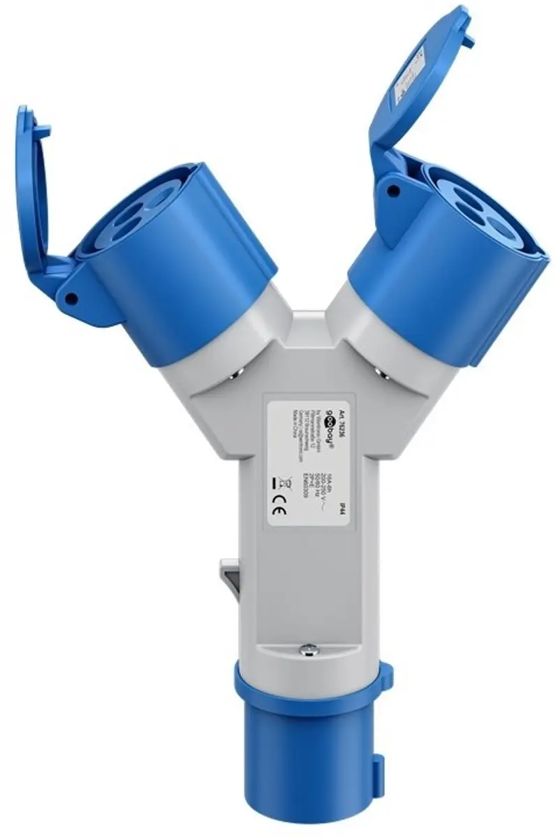 Goobay Camping Stroomverdeler 2-voudig CEE 3-pins 230V/16A