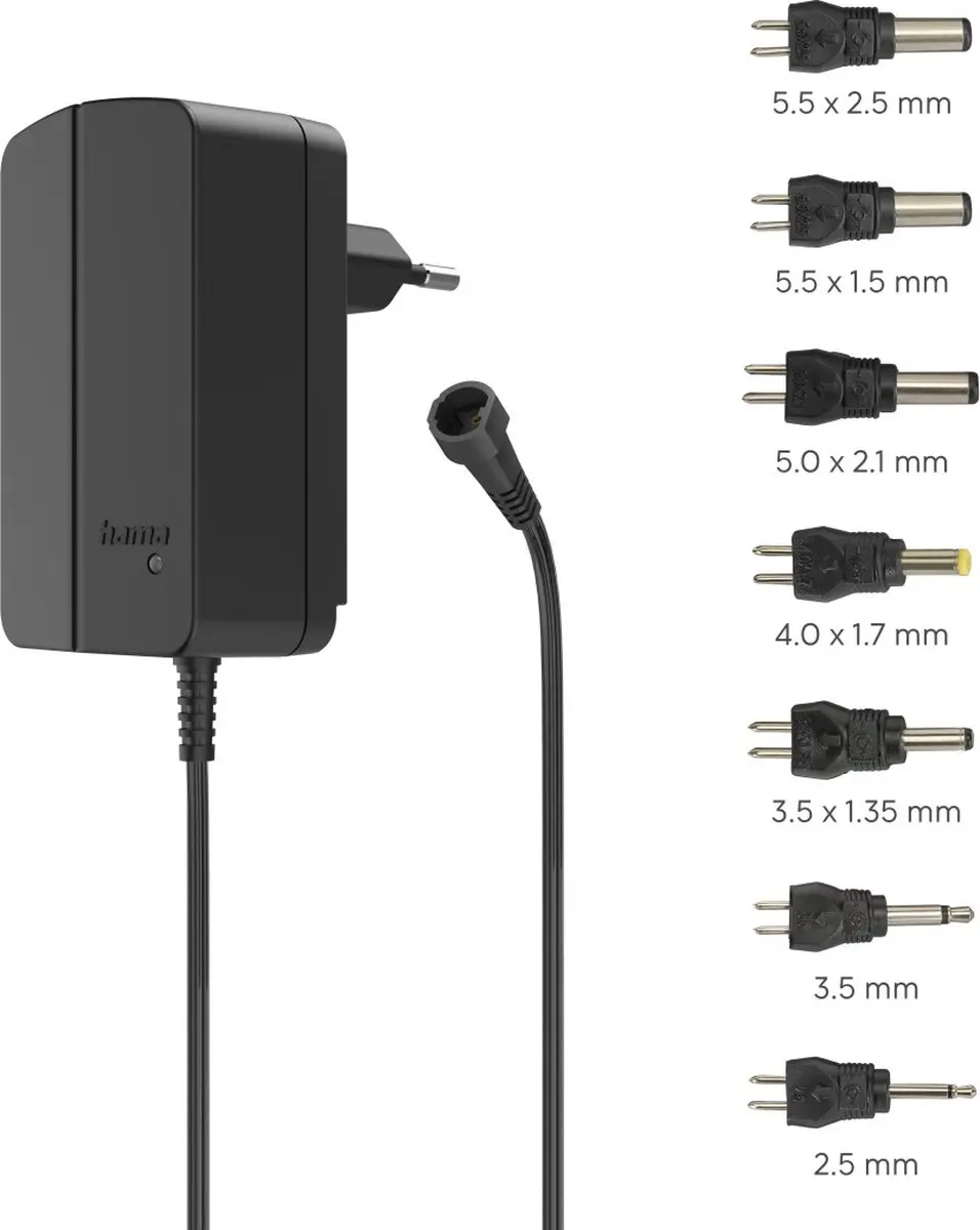 Hama 00223616 Instelbare Stekkernetvoeding - 1.5A 24W