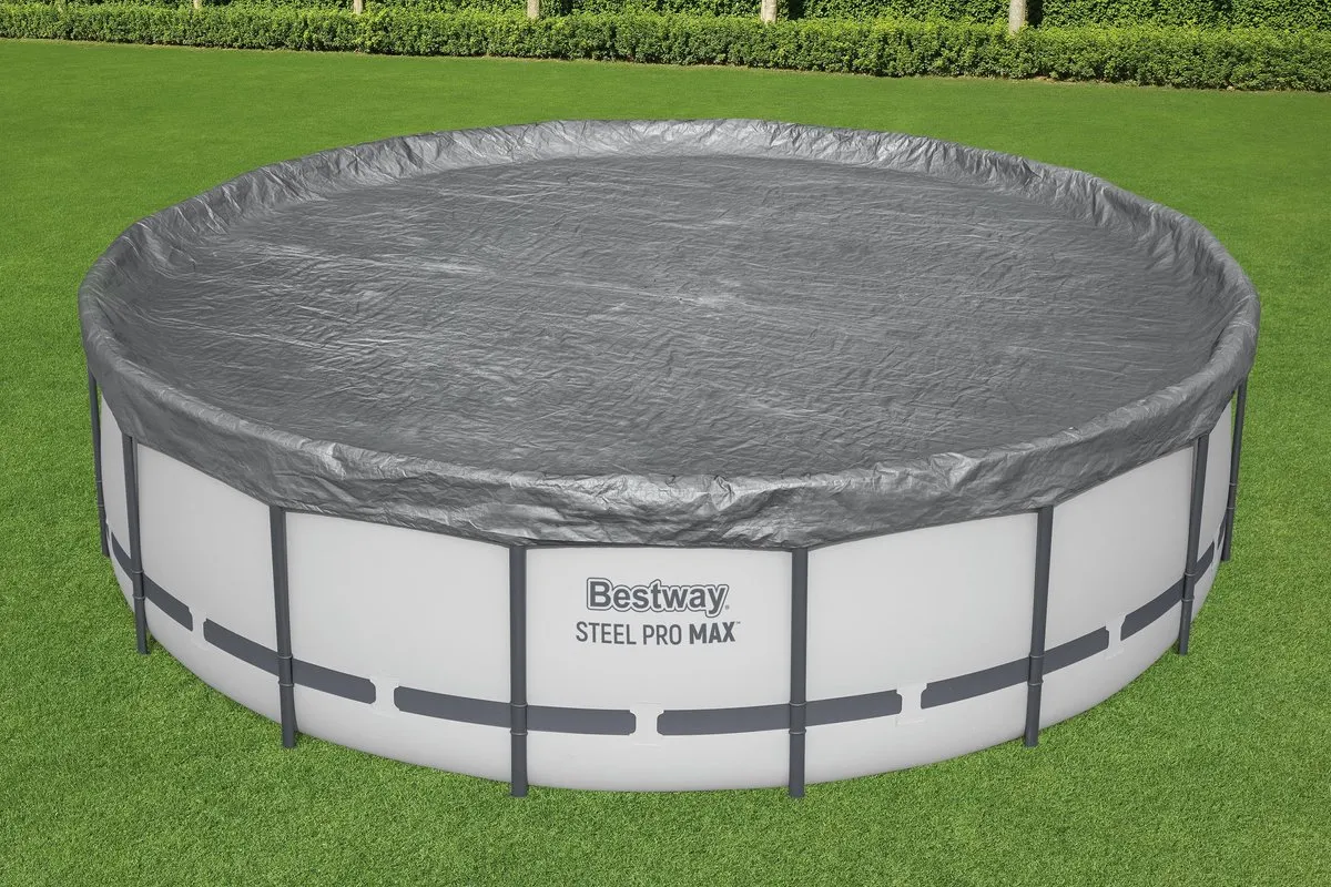 Bestway Premium Zwembadafdekking 488cm - Grijs