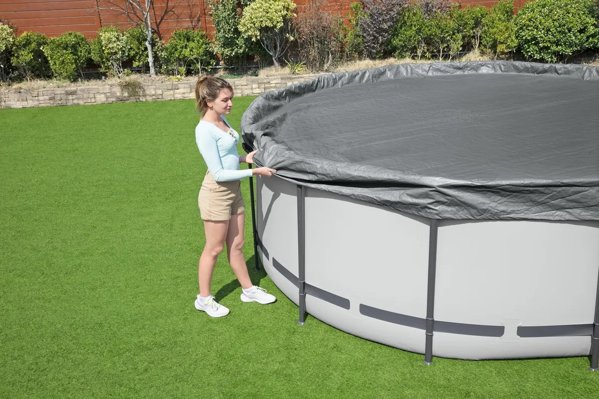 Bestway Premium Zwembadafdekking 488cm - Grijs - afbeelding 6 van 6