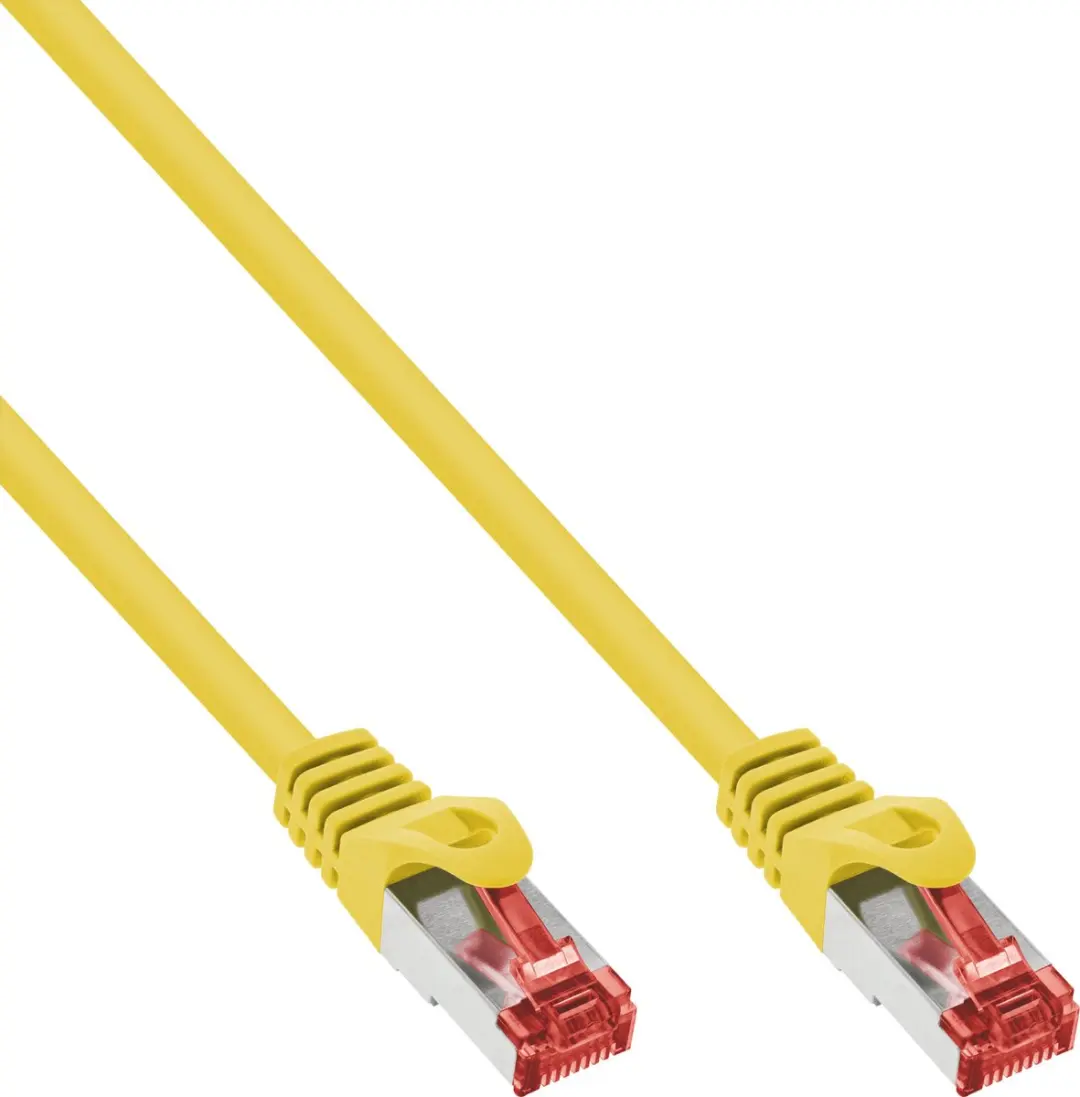 InLine Patchkabel S/FTP Cat.6 Halogeenvrij Geel 0,3m