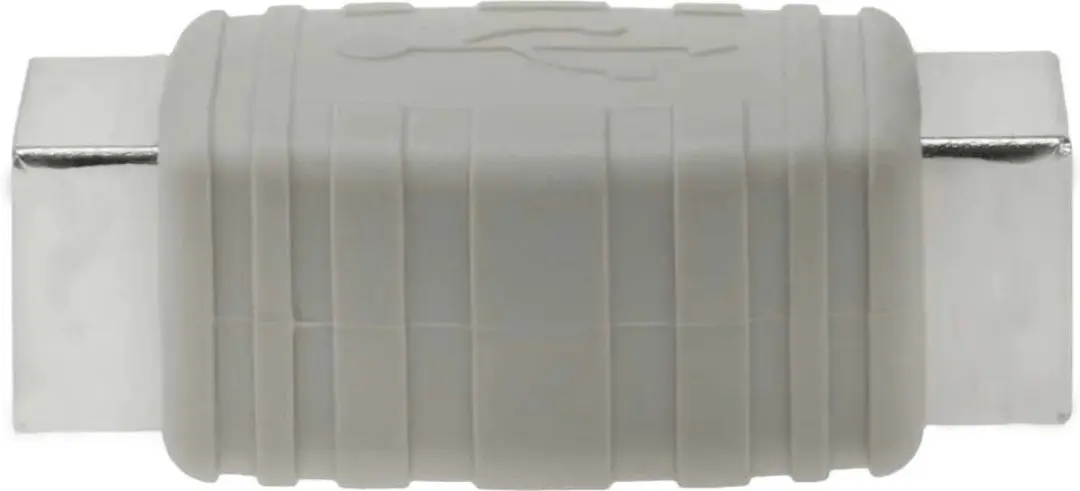 Deltaco USB-64 USB B Female naar USB B Female Adapter - Grijs