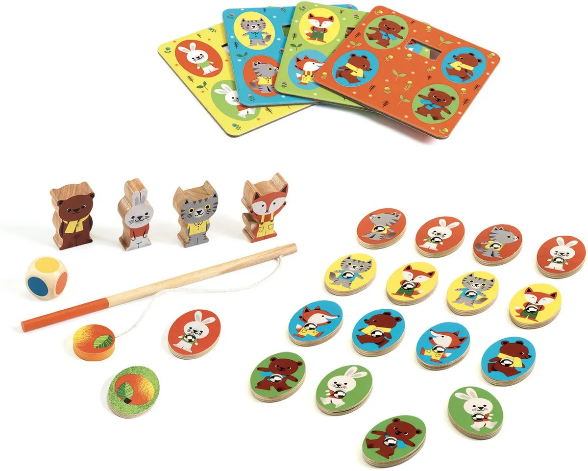Djeco Ludo Wood DJ01628 Gezelschapsspel - 1 Stuk - Multi Color