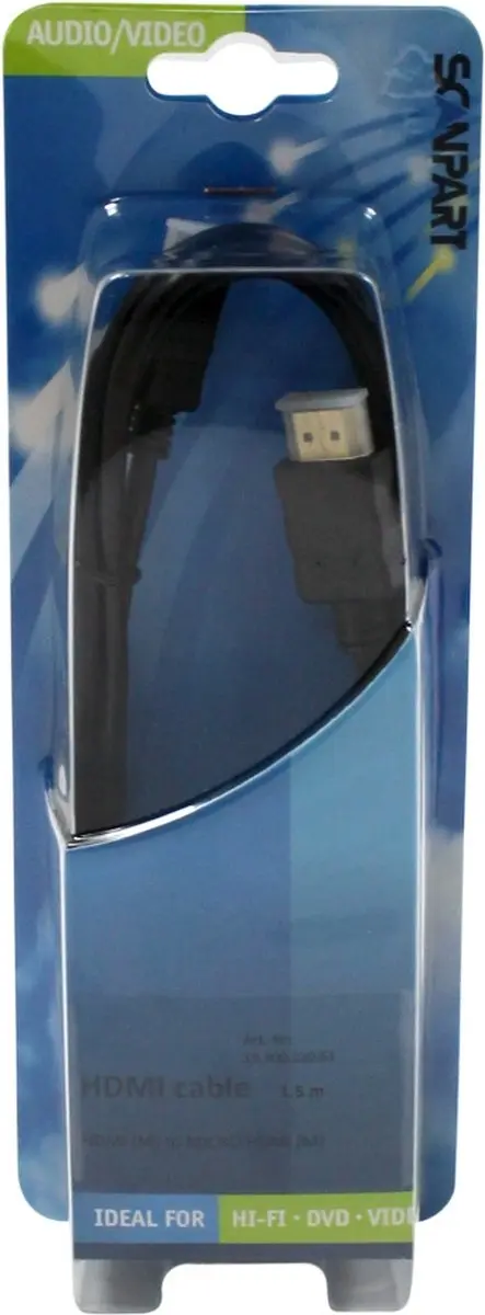 Scanpart Micro HDMI naar HDMI Kabel 1.5m - 4K Ultra HD - Zwart