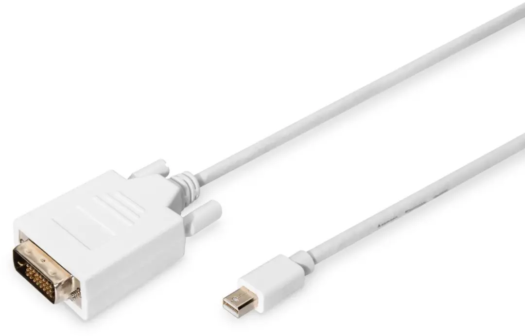Digitus DisplayPort Mini naar DVI-D Kabel 24,5cm - Wit