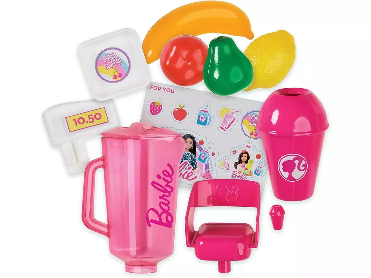 Barbie Smoothie Station - Speelset om Smoothies te Maken - Koffer met 20 Onderdelen