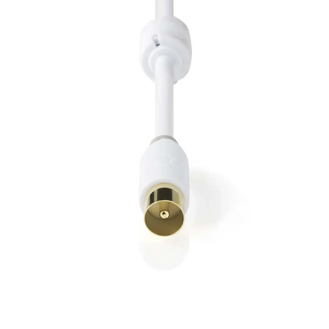 Nedis Coaxkabel CSBW40015WT50 - Verguld - 75 Ohm - 5m - Wit - afbeelding 6 van 6