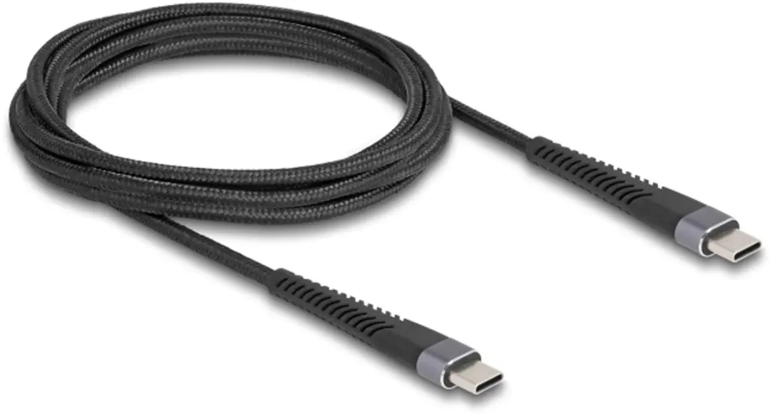 Delock USB-C Kabel M/M 60W 2m - Zwart