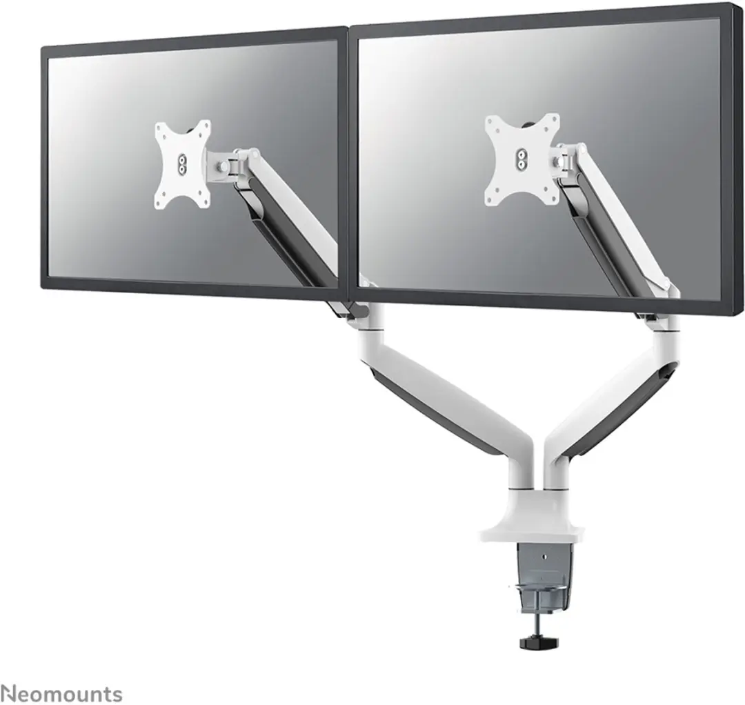 Neomounts NM-D750DWHITE Monitorarm 2 schermen 10-32" - Wit