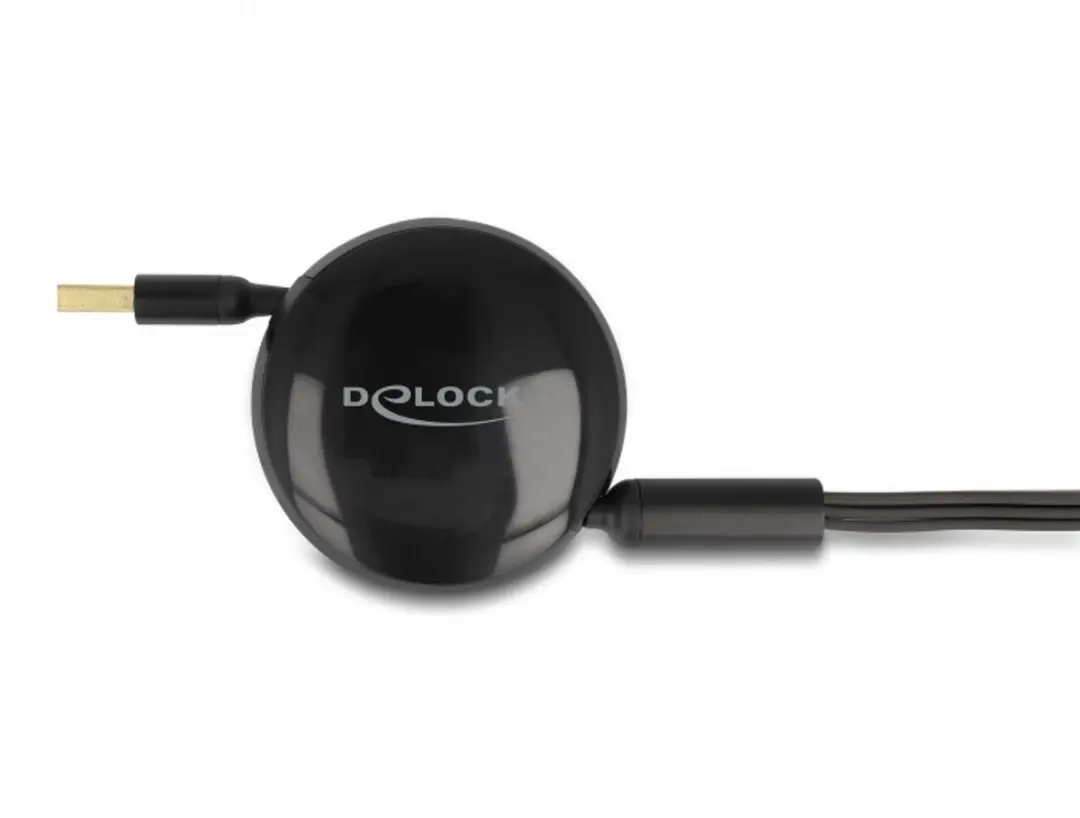 Delock USB 3.1 Retractable Kabel - Micro USB & 2x USB-C - Zwart