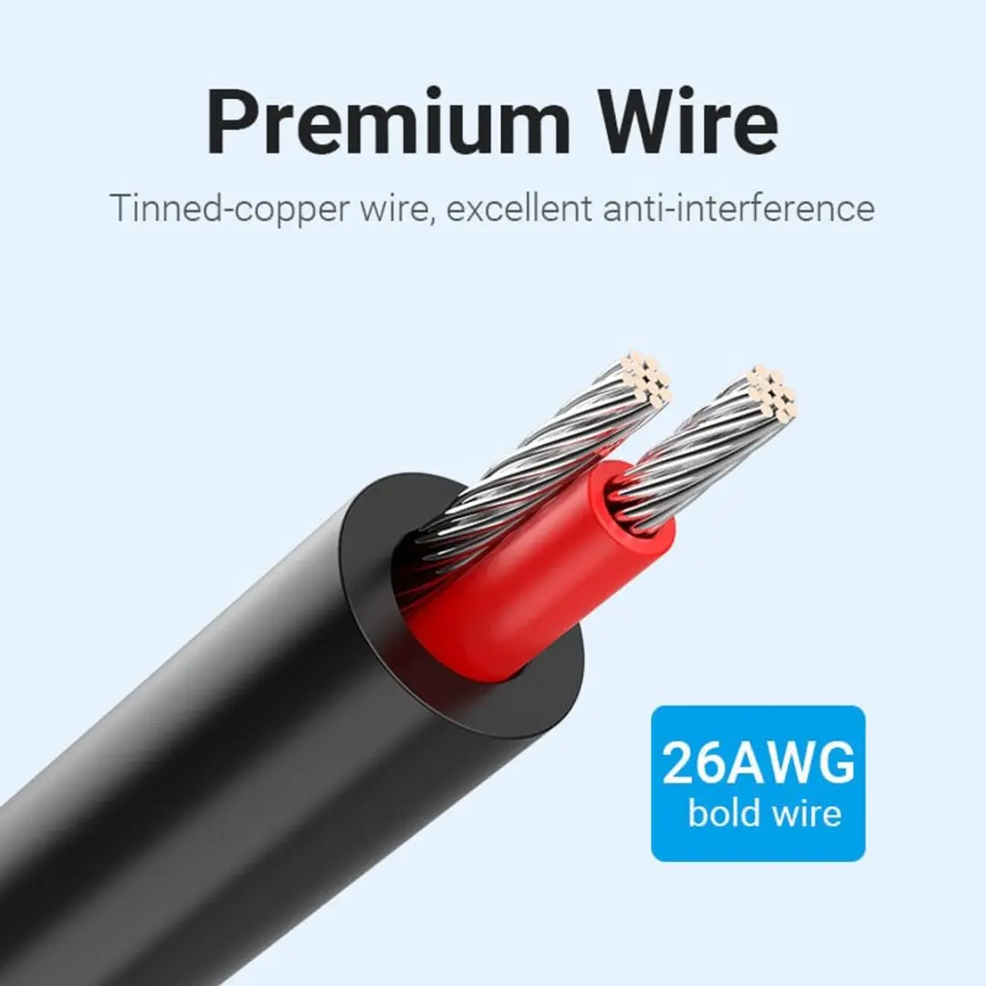 Vention Audio Jack naar RCA Kabel BCLBJ - 5m - Zwart