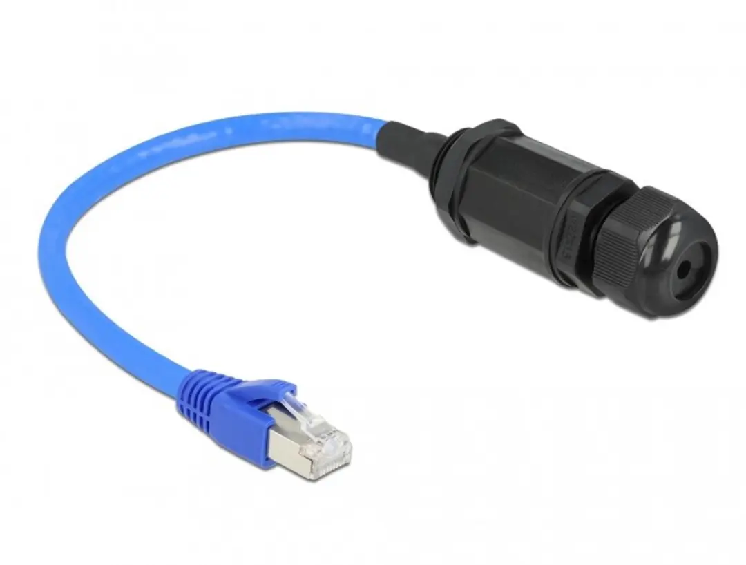 Delock Cat.6 RJ45 Kabel - Waterdicht - Zwart