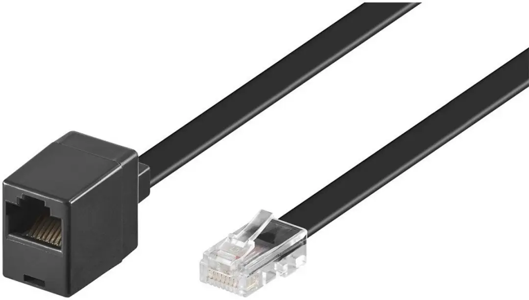 InLine RJ45 ISDN Telefoon Verlengkabel 8-aderig - 3m - Zwart