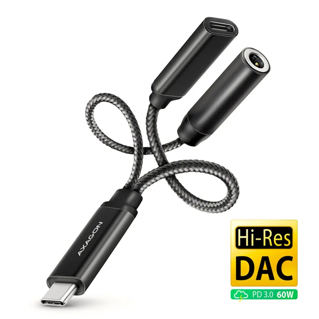 Axagon ADA-HCPD USB-C naar 3.5mm Jack
