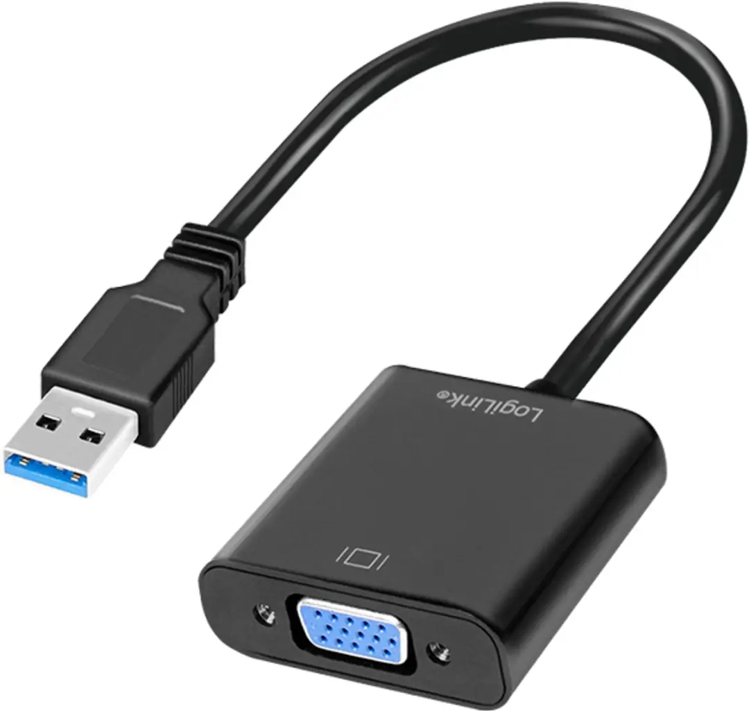 Logilink USB 3.0 naar VGA Adapter - Zwart