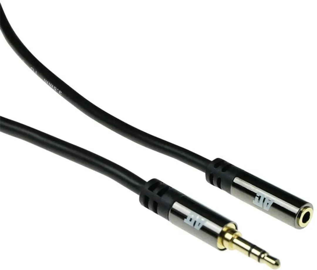 ACT AC3615 Audio Verlengkabel 3,5mm - Zwart