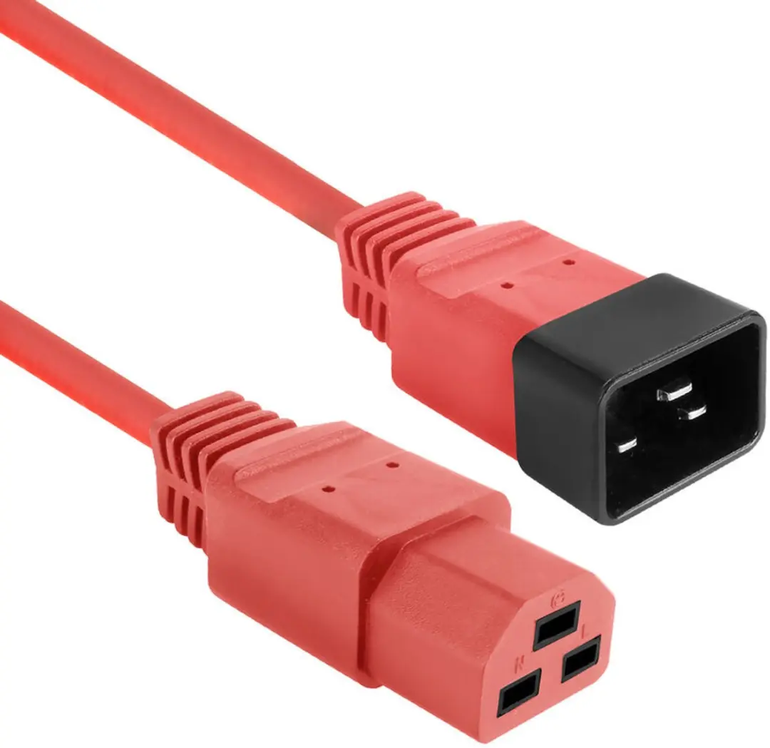 ACT Netsnoer C20-C21 IEC60320 Rood 2,5m AK5363