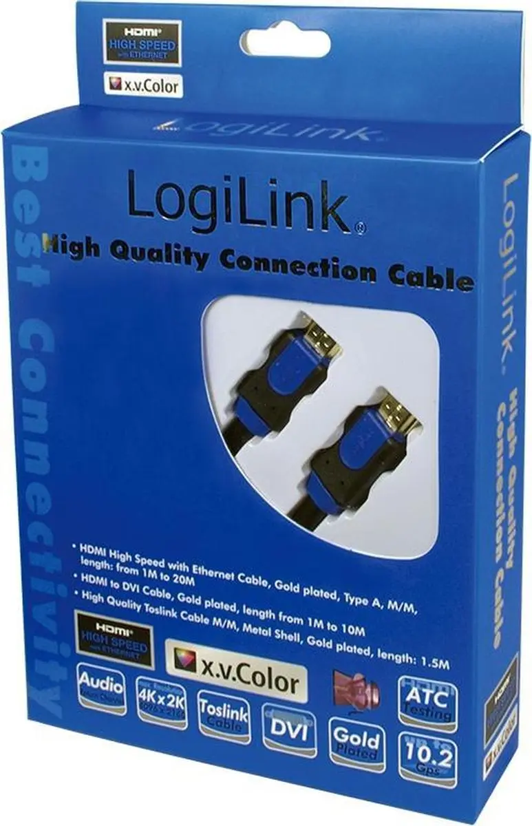 Logilink Netwerkkabel HDMI 2.0 1m - Zwart