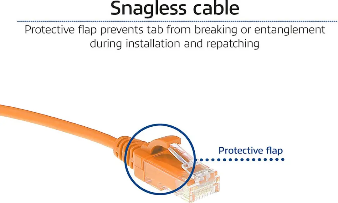 ACT DC9100 CAT6 Patchkabel 0,5m - Oranje - Snagless