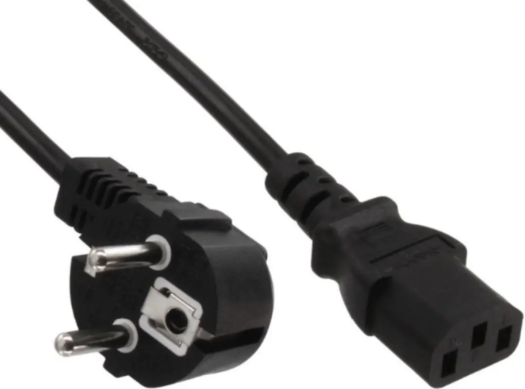 InLine C13 CEE 7/7 Stroomkabel 3x1,50mm - 7m - Zwart