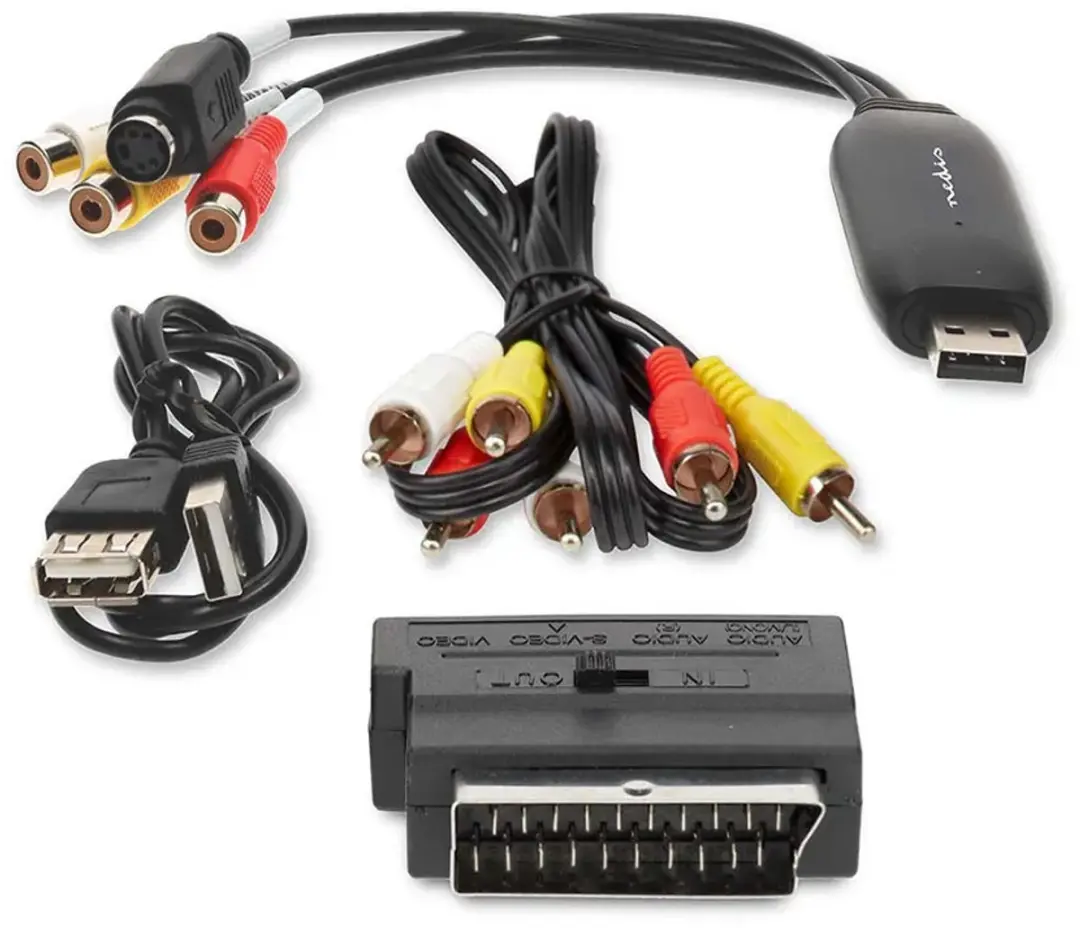 Nedis VGRRU101BK Videograbber - USB 2.0 - 480p - Zwart