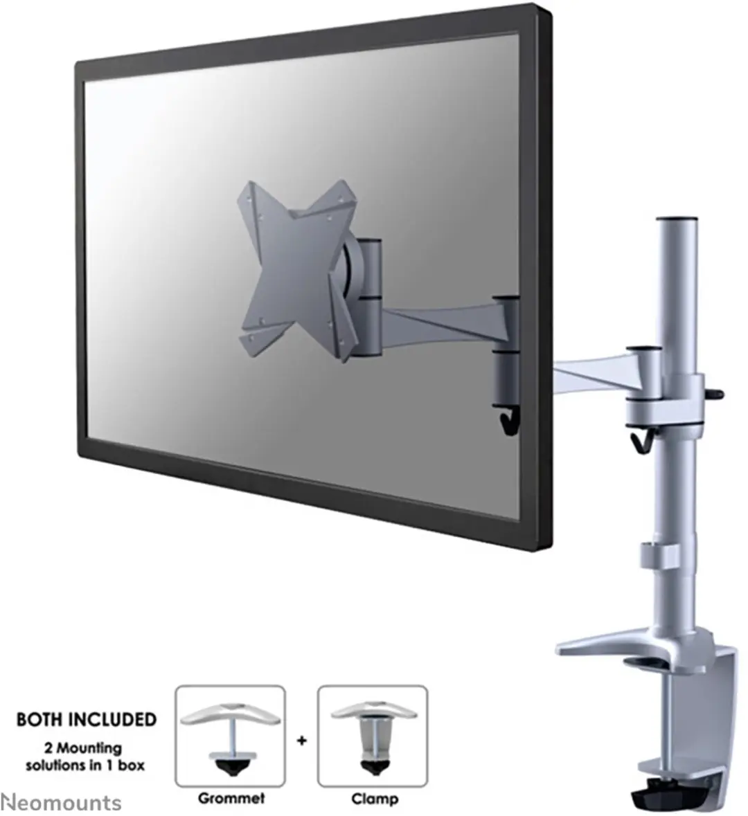 Neomounts FPMA-D1330SILVER Monitorarm 10-30"