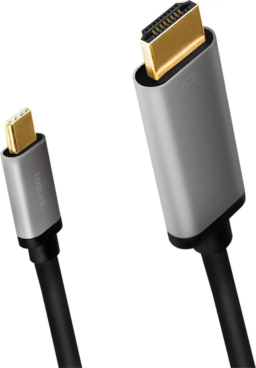 Logilink CUA0101 Verloopstekker USB-C naar HDMI - Zwart/Grijs