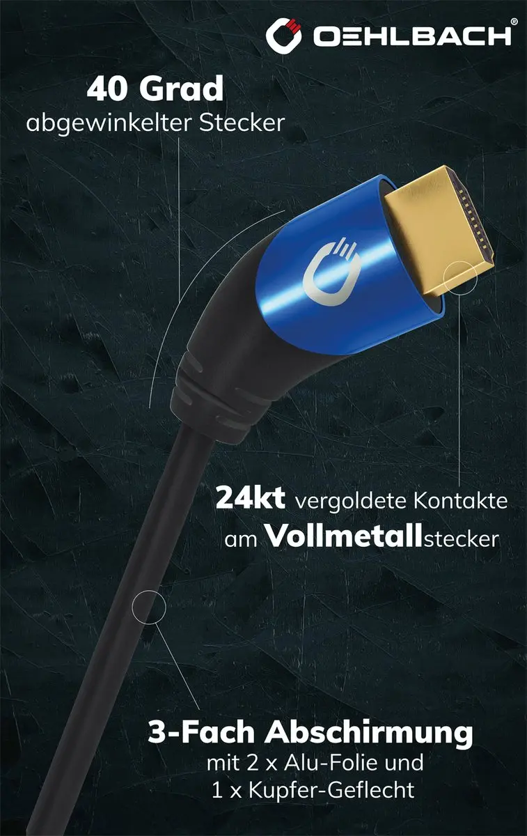 Oehlbach Ultra High-Speed HDMI Kabel 1.5M - D1C42531