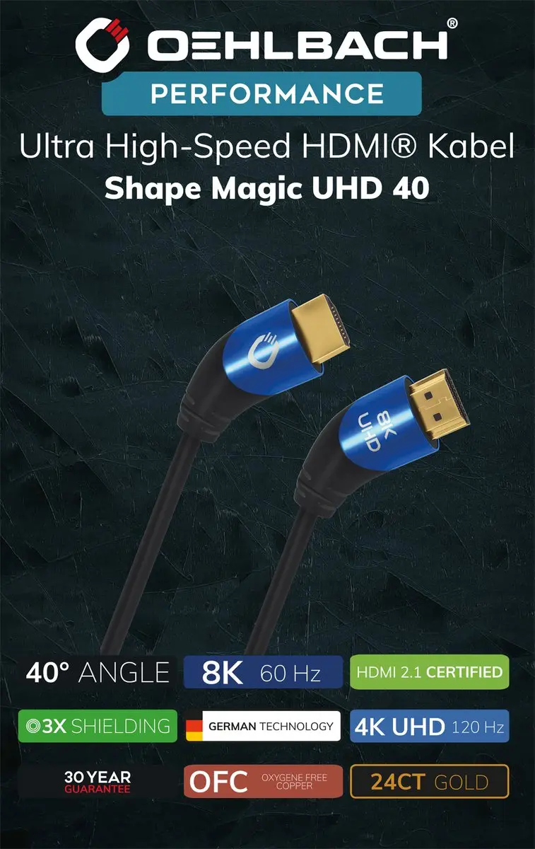 Oehlbach Ultra High-Speed HDMI Kabel 1.5M - D1C42531