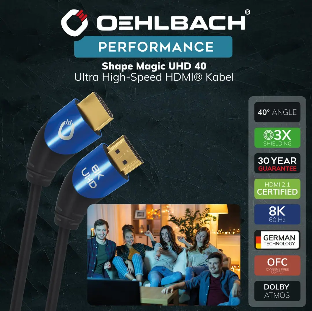 Oehlbach Ultra High-Speed HDMI Kabel 1.5M