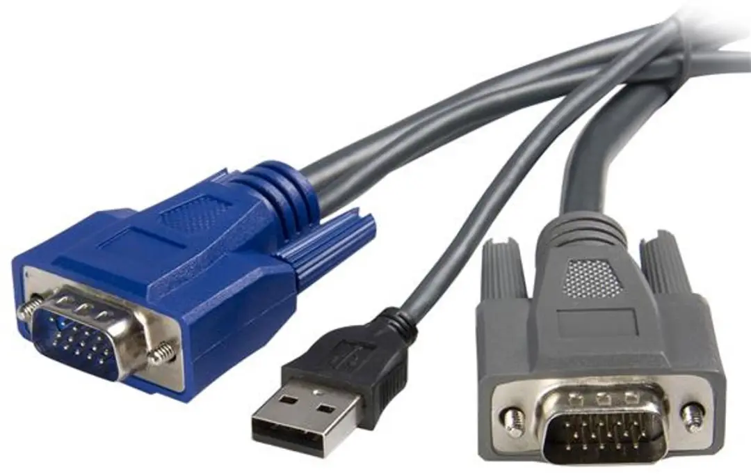 Startech SVUSBVGA6 USB VGA KVM-kabel 1,80m - Zwart