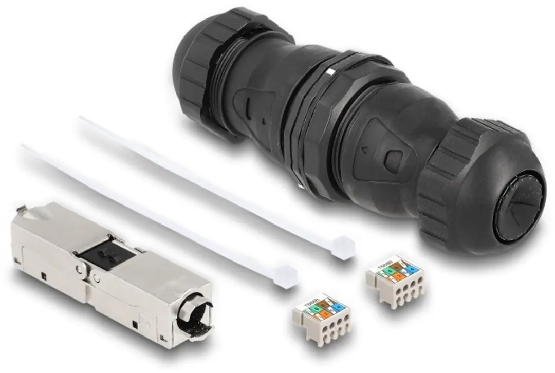 Delock LSA naar LSA Cat.6A IP68 Connector