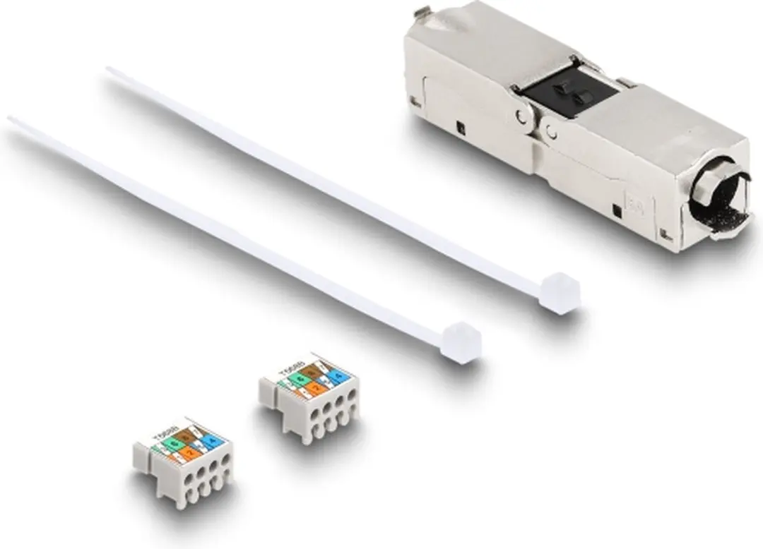 Delock LSA naar LSA Cat.6A IP68 Connector - Zwart