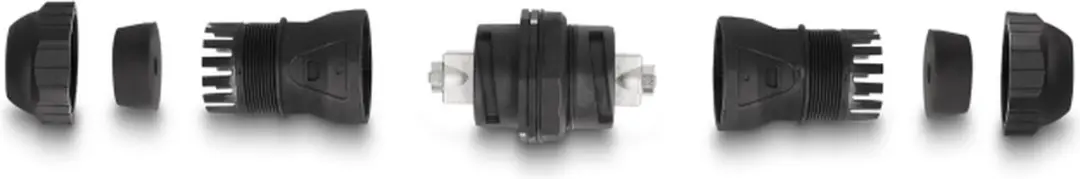 Delock LSA naar LSA Cat.6A IP68 Connector - Zwart