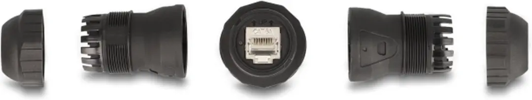 Delock RJ45 Cat.6A Kabelconnector IP68 - Zwart