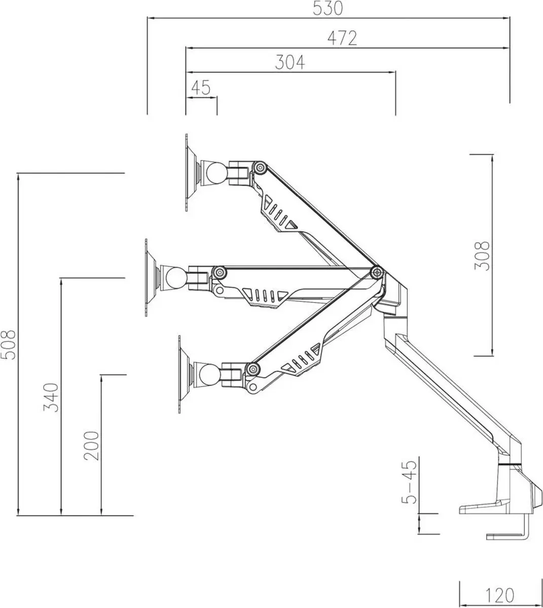 Neomounts FPMA-D750DWHITE2 Monitorarm 2 schermen - 10-32" - 2x8kg - wit