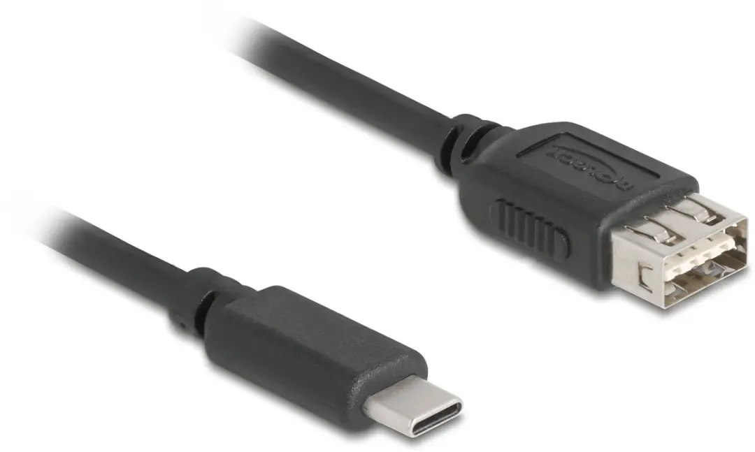 Delock USB 2.0 Cable USB Type-C™ male to EASY USB Type-A female 2 m