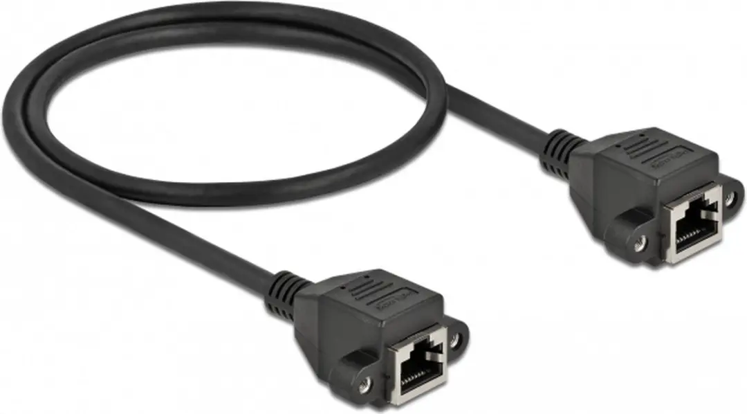 Delock 87008 Netwerkkabel S/FTP Cat.6A 50cm - Zwart