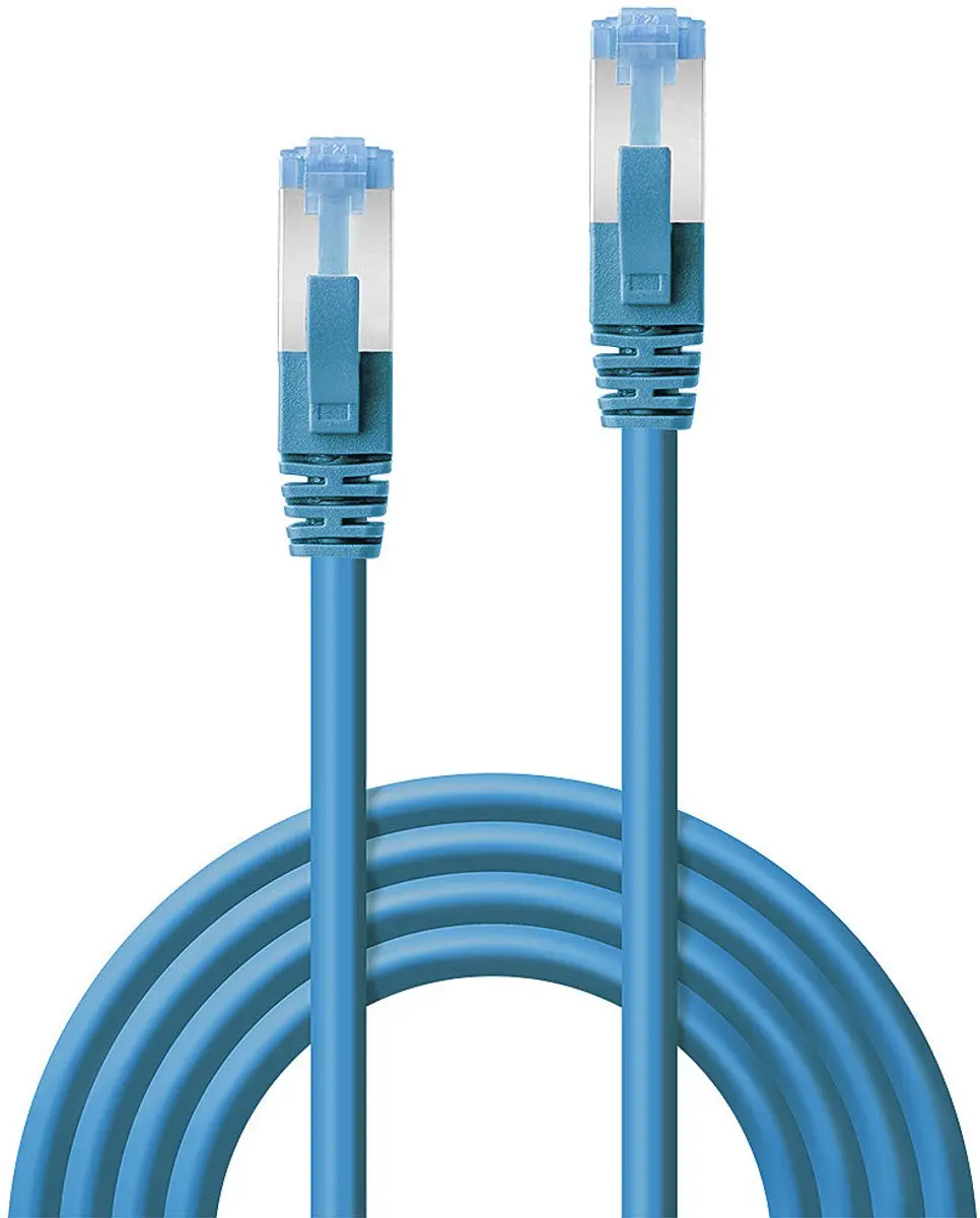 Lindy CAT 6A S/FTP Patchkabel 2.00m - RJ45 - Blauw