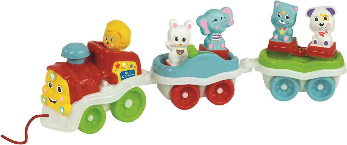 Clementoni 3-in-1 Dierentrein - 5 Dieren - Multicolor