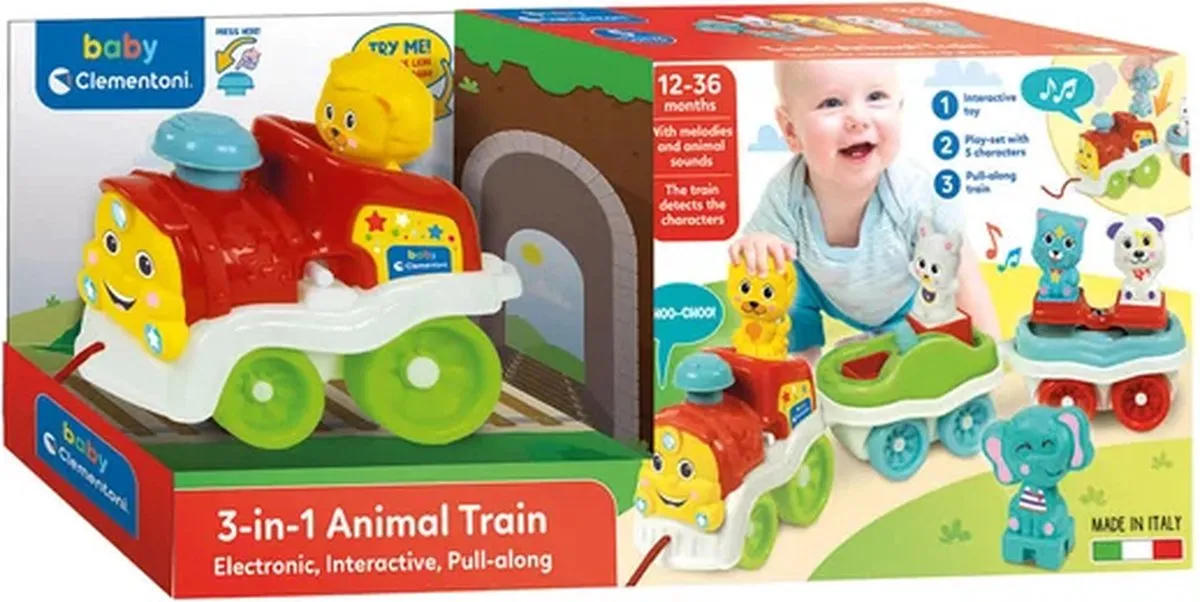 Clementoni 3-in-1 Dierentrein
