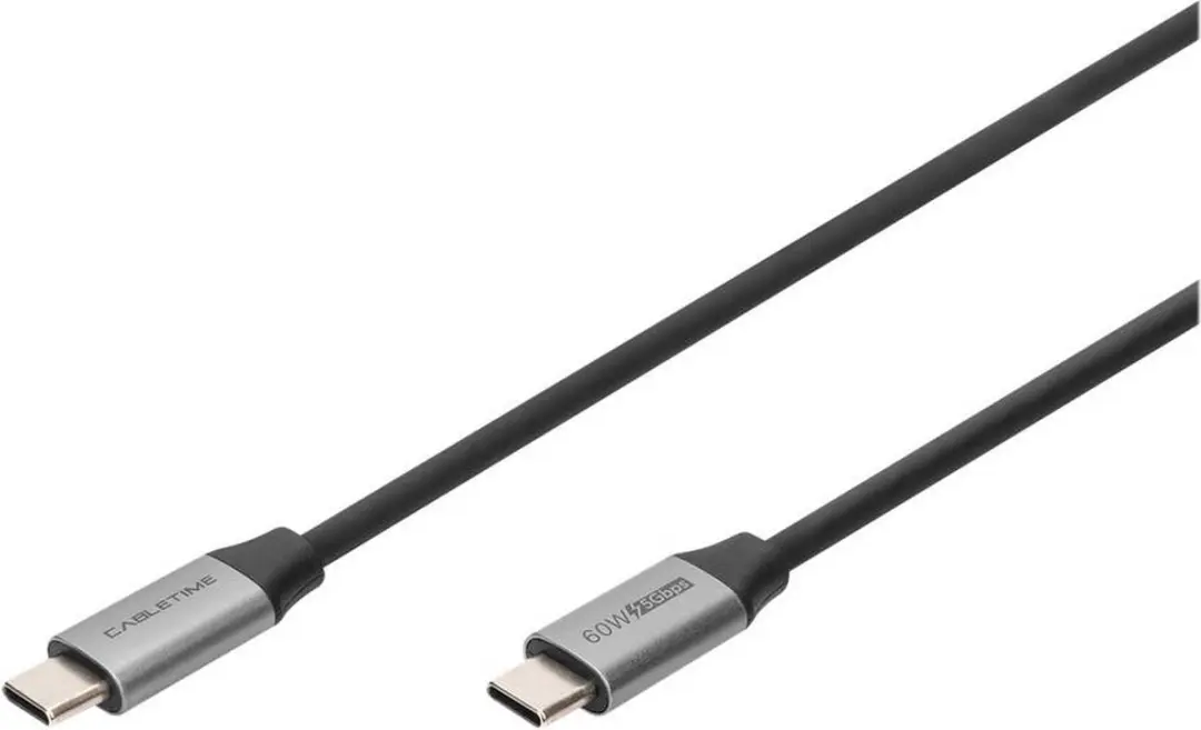 Digitus DB-300220-010-S USB-C Kabel 1m - USB 3.2 Gen1 - Zwart