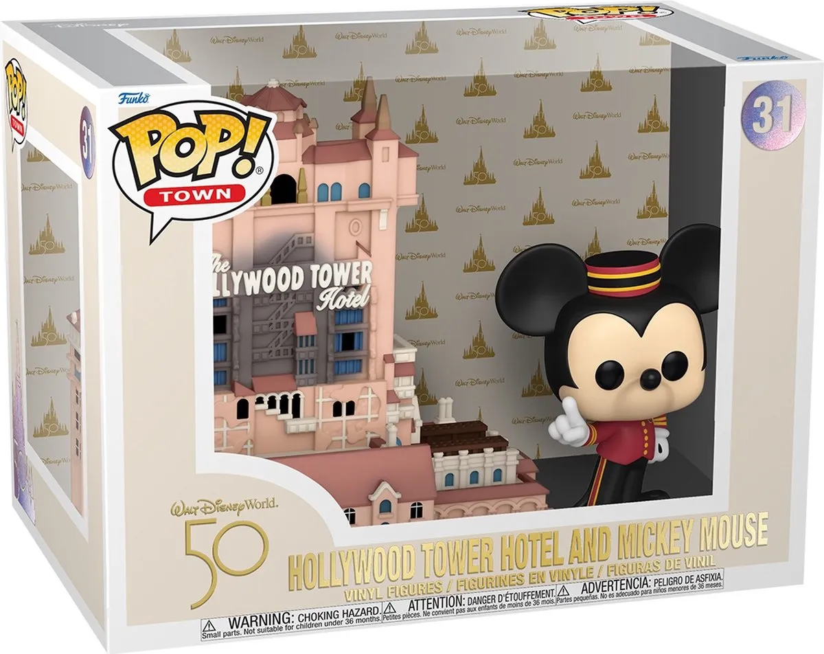 Funko Pop #31 Hollywood Tower Hotel & Mickey Mouse - Multi - afbeelding 2 van 4