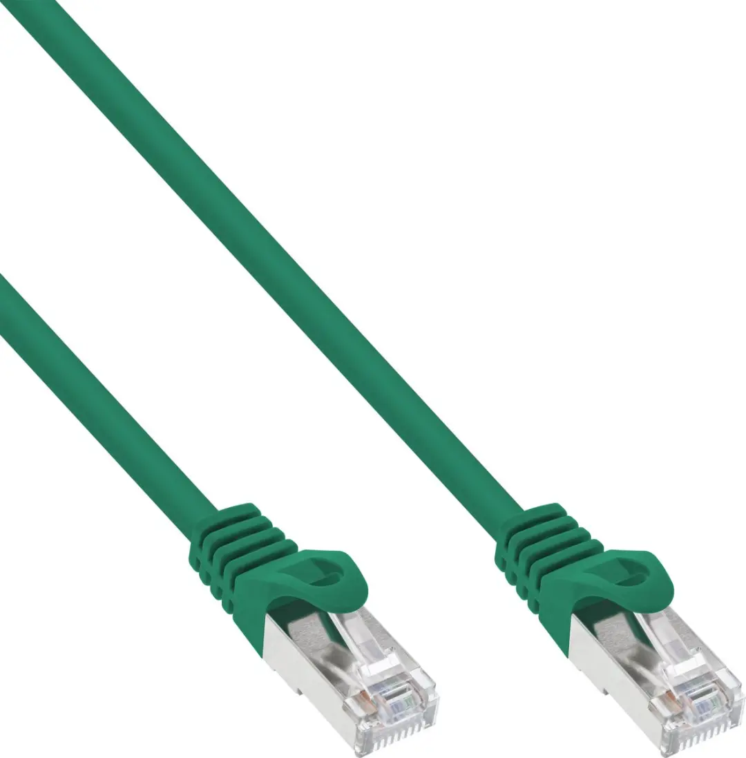 InLine Patchkabel F/UTP Cat.5e Groen 0,3m