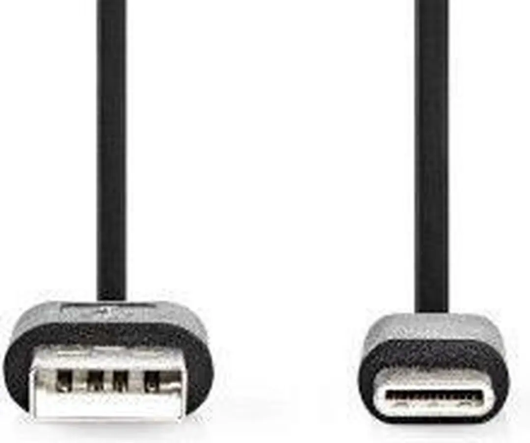 Nedis USB 2.0 USB-A naar USB-C Kabel 15W 480Mbps 3m - Zwart