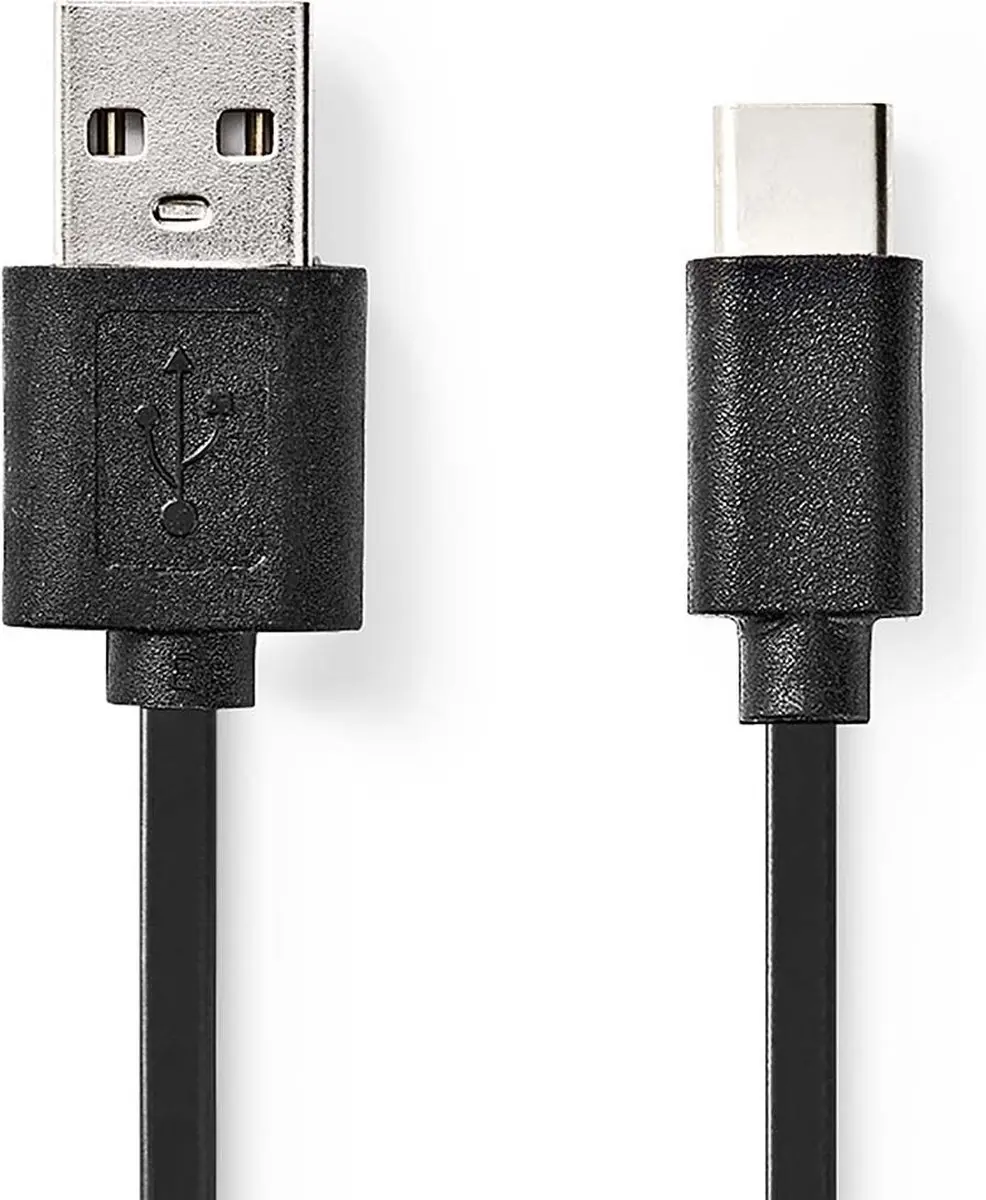 Nedis USB 2.0 USB-A naar USB-C Kabel 15W 480Mbps 3m - Zwart - afbeelding 6 van 6