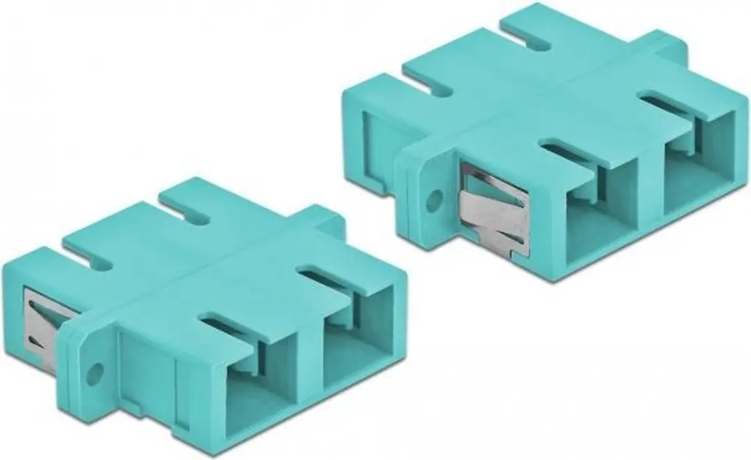 Delock SC Duplex Koppler MM 4 Stuks - Lichtblauw