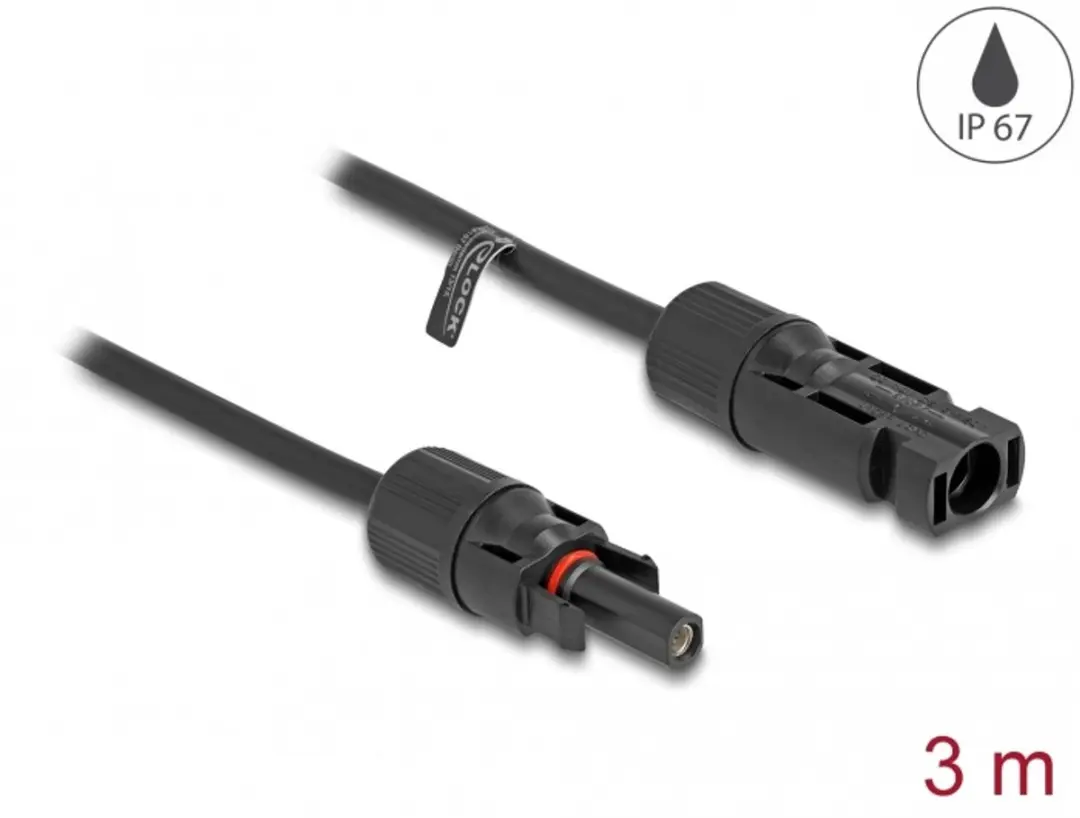 Delock DL4 Solar Kabel 6mm² M-F 3m