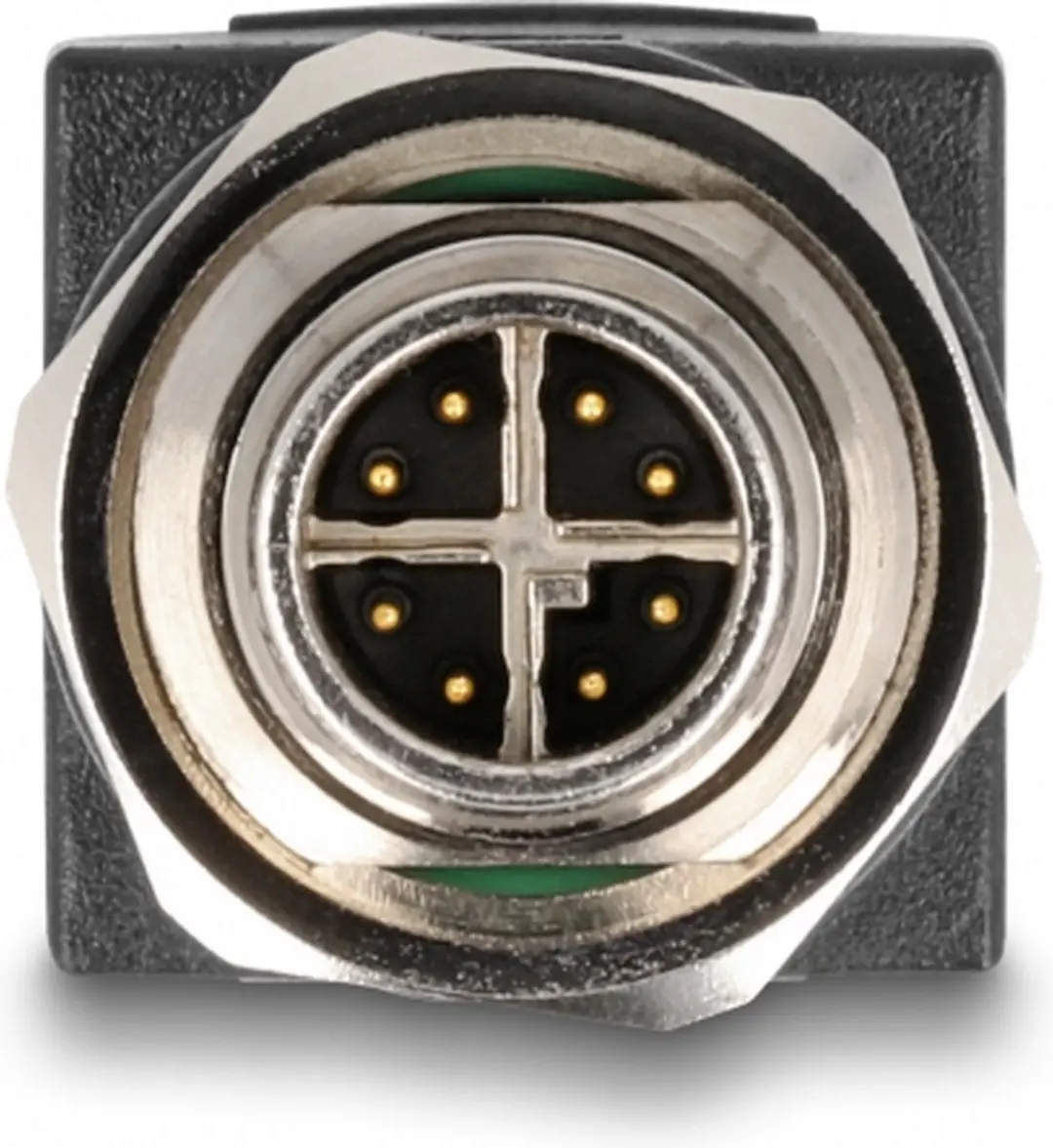 Delock M12 8-pins X-gecodeerd Industriële Netwerkadapter CAT6a - Zwart